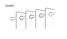 Reply Lined Eyelet Curtain