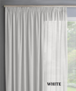 Victoria Unlined Sheer Taped Curtain